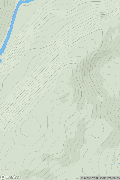 Thumbnail image for Carn Fiaclach [Glen Affric to Glen Moriston] showing contour plot for surrounding peak